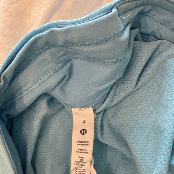 lululemon athletica Sky Blue Fast & Free Shorts - Picture 3 of 3